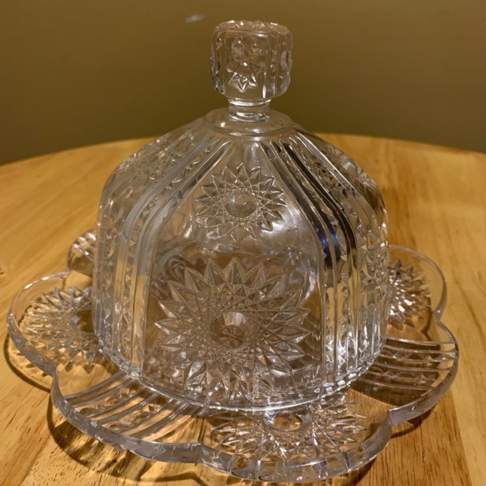 Glass Dome Cheese Serving Dish